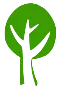 dunkelgrün gefärbter Baum